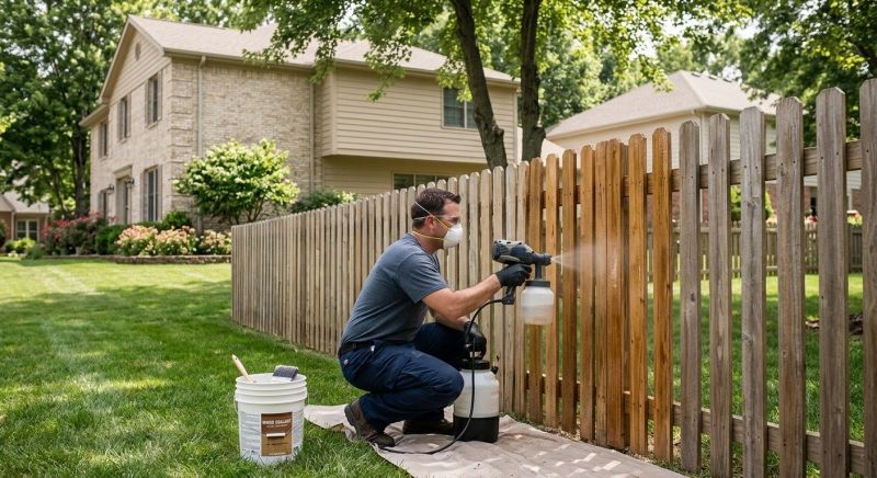 Cedar Fence Sealing in Kitsap County, WA