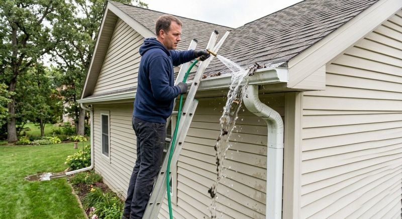 Rain Gutter Clearing in Long Island, NY